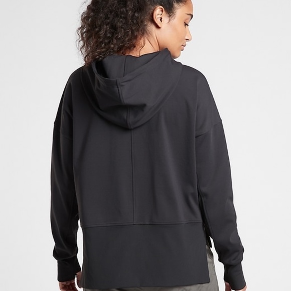 Athleta Black Hoodie Sweatshirt - Picture 2 of 8
